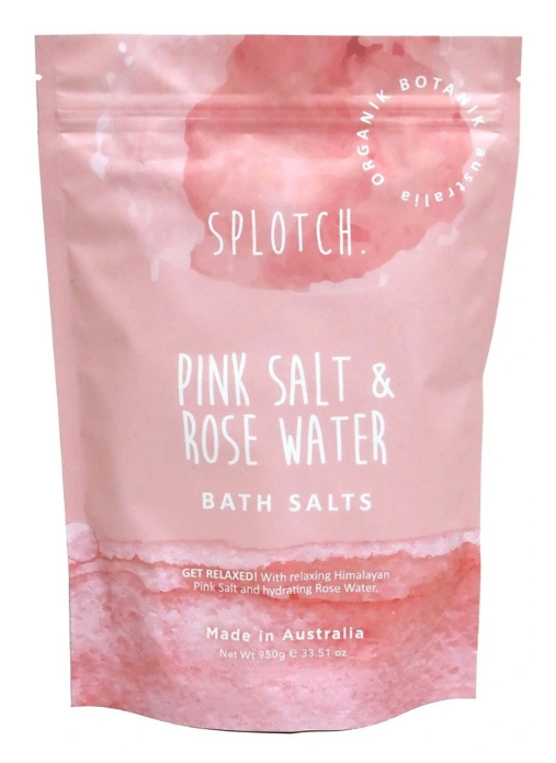 SPLOTCH BODY PINK SALT & ROSEWATER BATH SALTS 950G