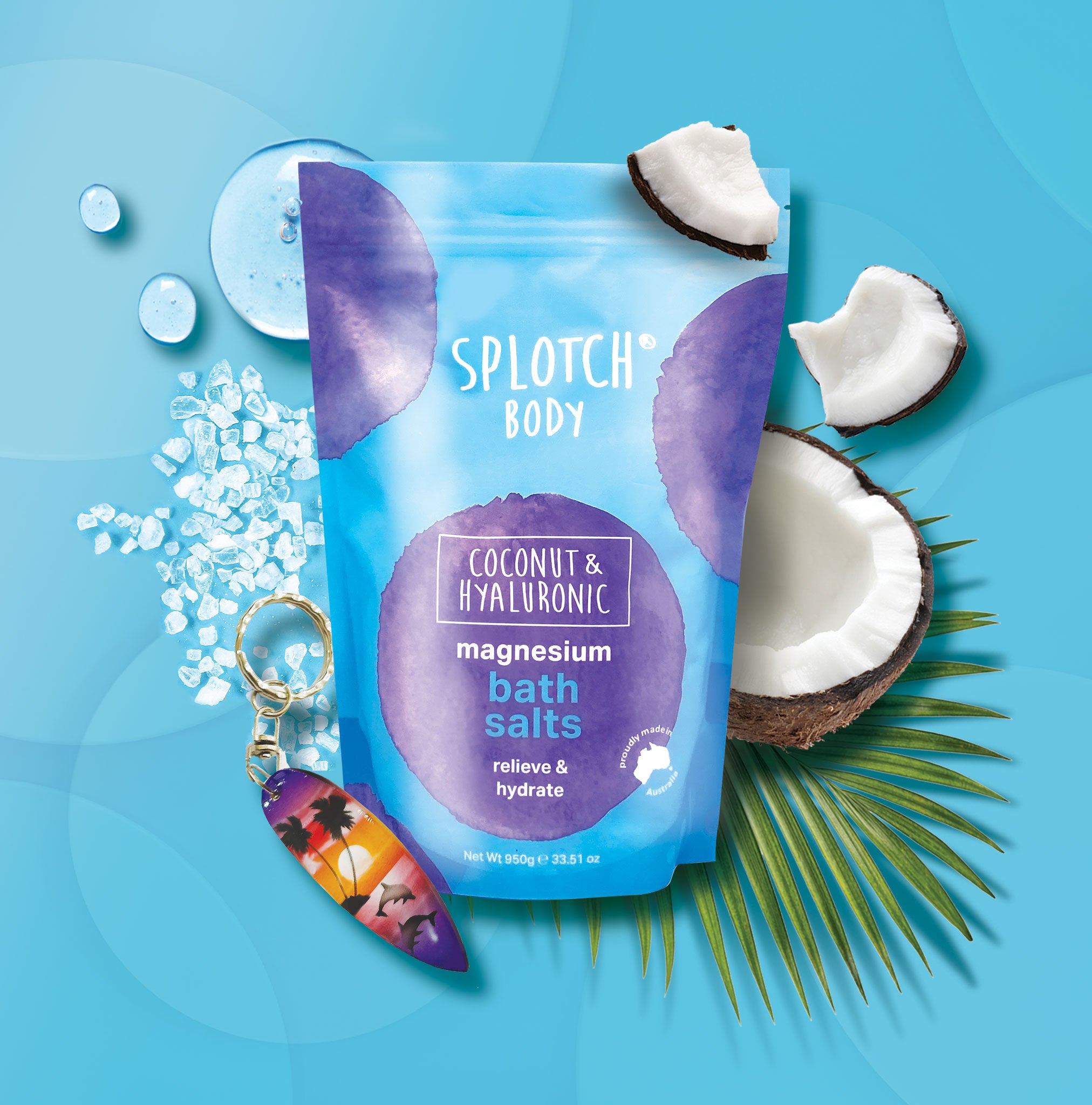 coconut & hyaluronic magnesium bath salts