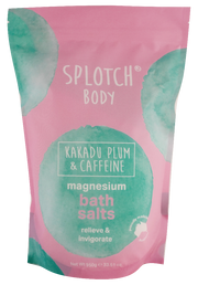 Splotch Body Kakadu Plum & Caffeine magnesium bath salts packaging on a white background
