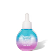 A teal box for "porefection... face serum" highlighting Lilly Pilly, Tea Tree & AHA to "purify & revive" the skin.