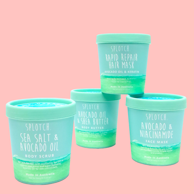 SPLOTCH BODY SEA SALT & AVOCADO OIL BODY SCRUB TUB 200G