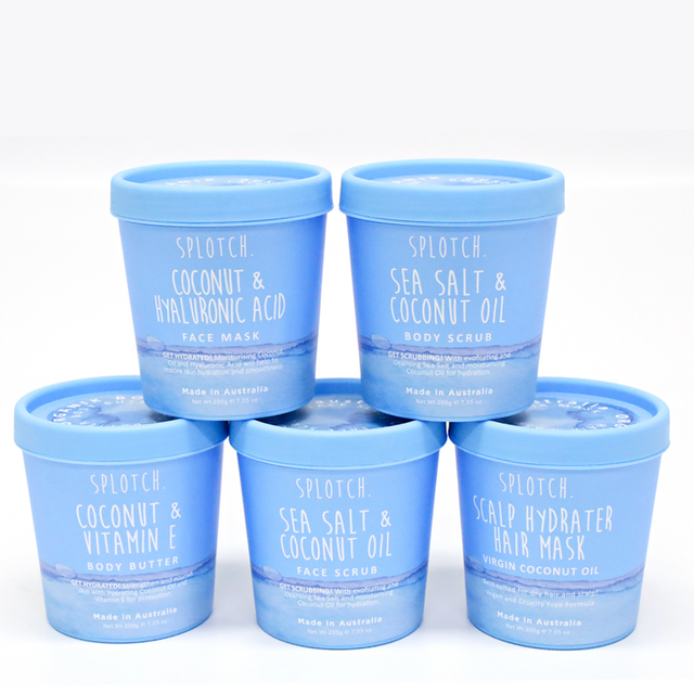 SPLOTCH BODY COCONUT & HYALURONIC ACID FACE MASK TUB 200G