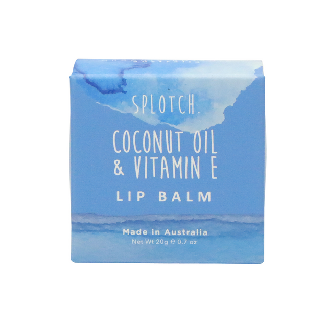 SPLOTCH BODY COCONUT OIL & VITAMIN E LIP BALM 20G