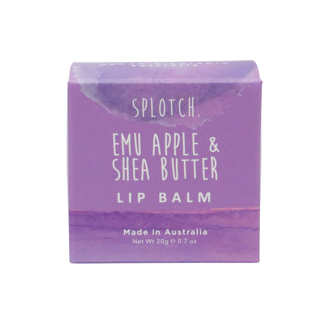 SPLOTCH BODY EMU APPLE & SHEA BUTTER LIP BALM 20G