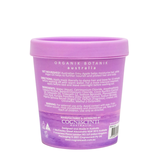 SPLOTCH BODY EMU APPLE & ARGAN OIL MIRACLE REPAIR HAIR MASK TUB 200G