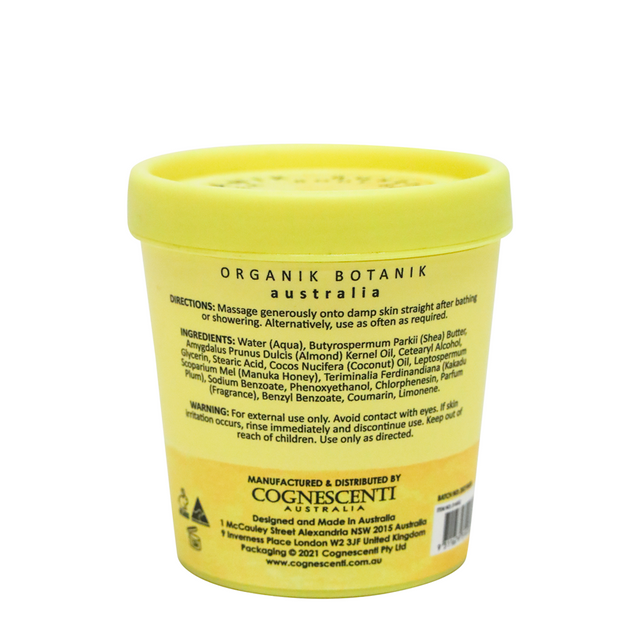 SPLOTCH BODY MANUKA HONEY & VITAMIN C BODY BUTTER TUB 200G