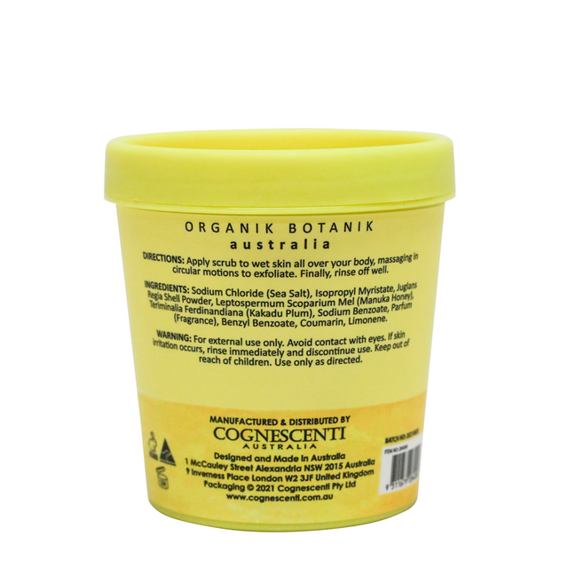 SPLOTCH BODY MANUKA HONEY & VITAMIN C BODY SALT SCRUB TUB 200G