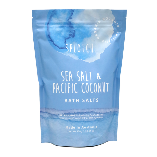SPLOTCH BODY SEA SALT & PACIFIC COCONUT BATH SALTS 950G